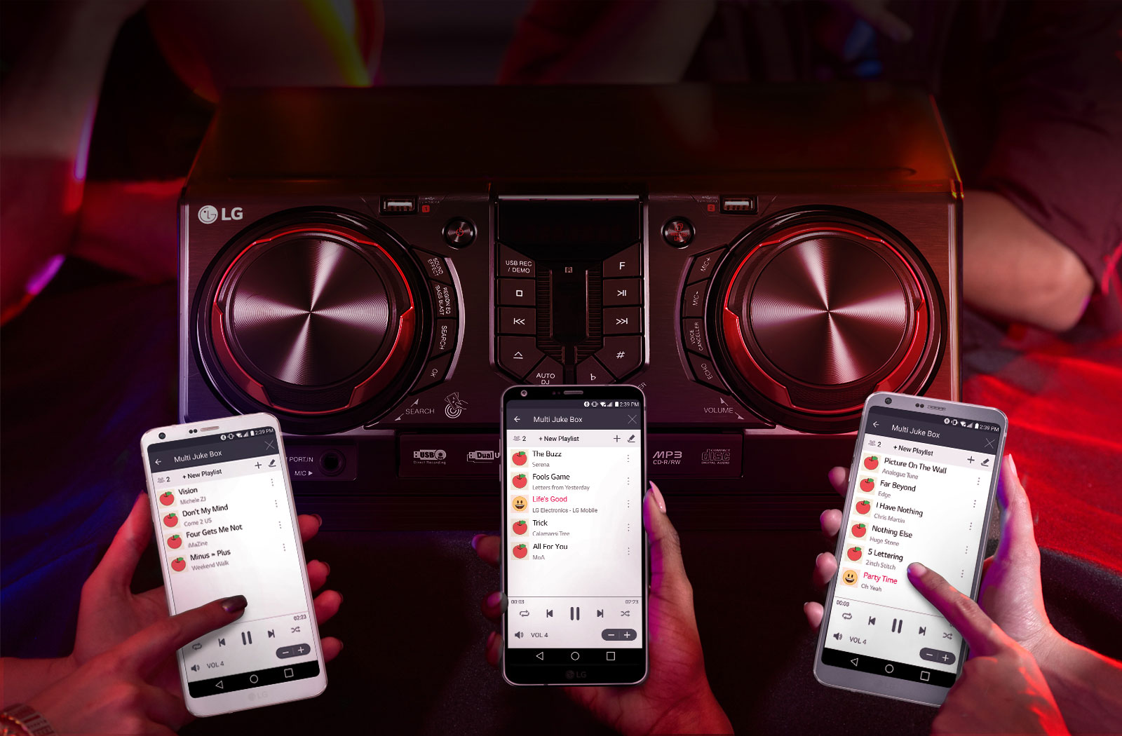 Crea una lista de canciones con Multi Juke Box