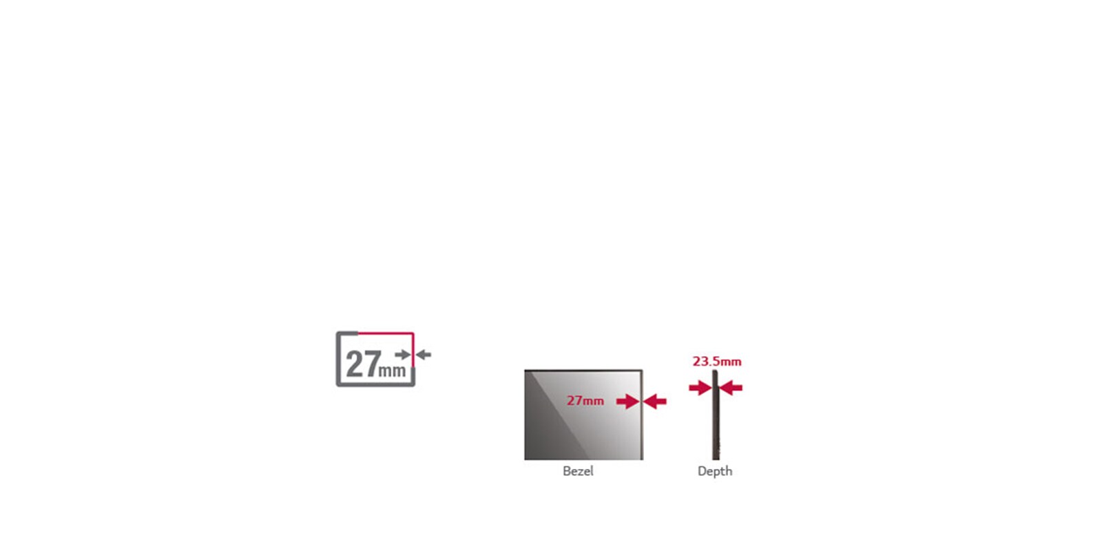 Multi-Touch con bisel delgado<br>1