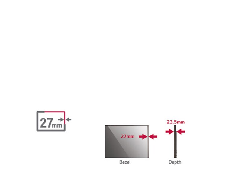 Multi-Touch con bisel delgado<br>2