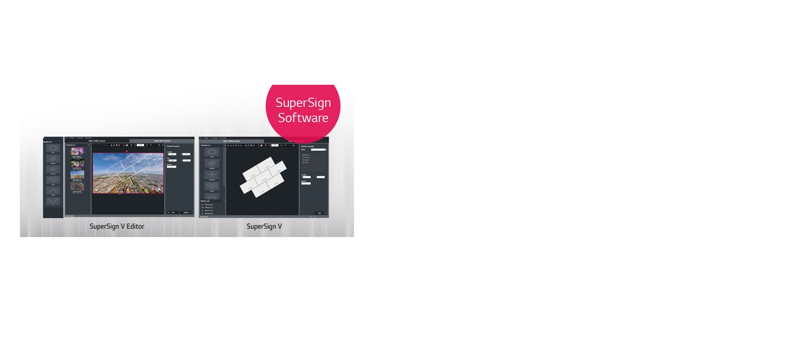 SuperSign V Dinámicos diseños<br>1