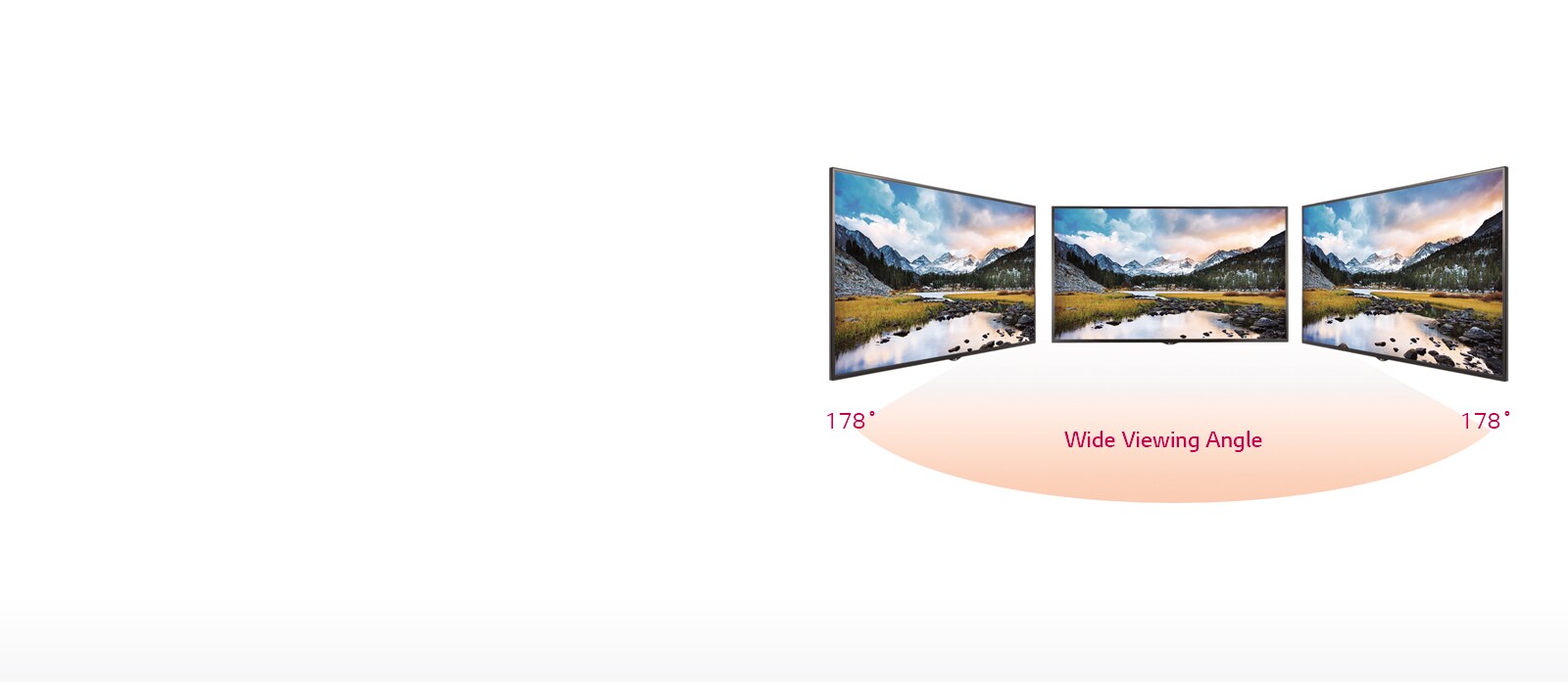 Ángulo de visión amplio<br>1