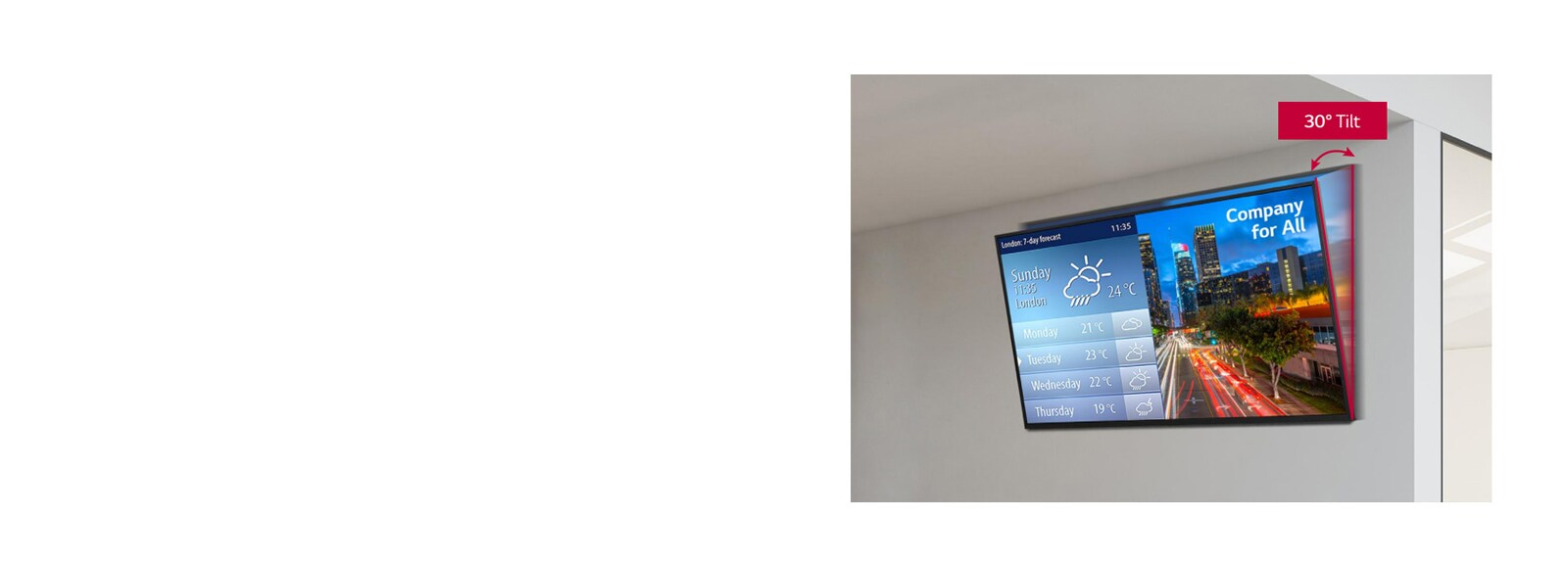 Instalación con inclinación de 30°1