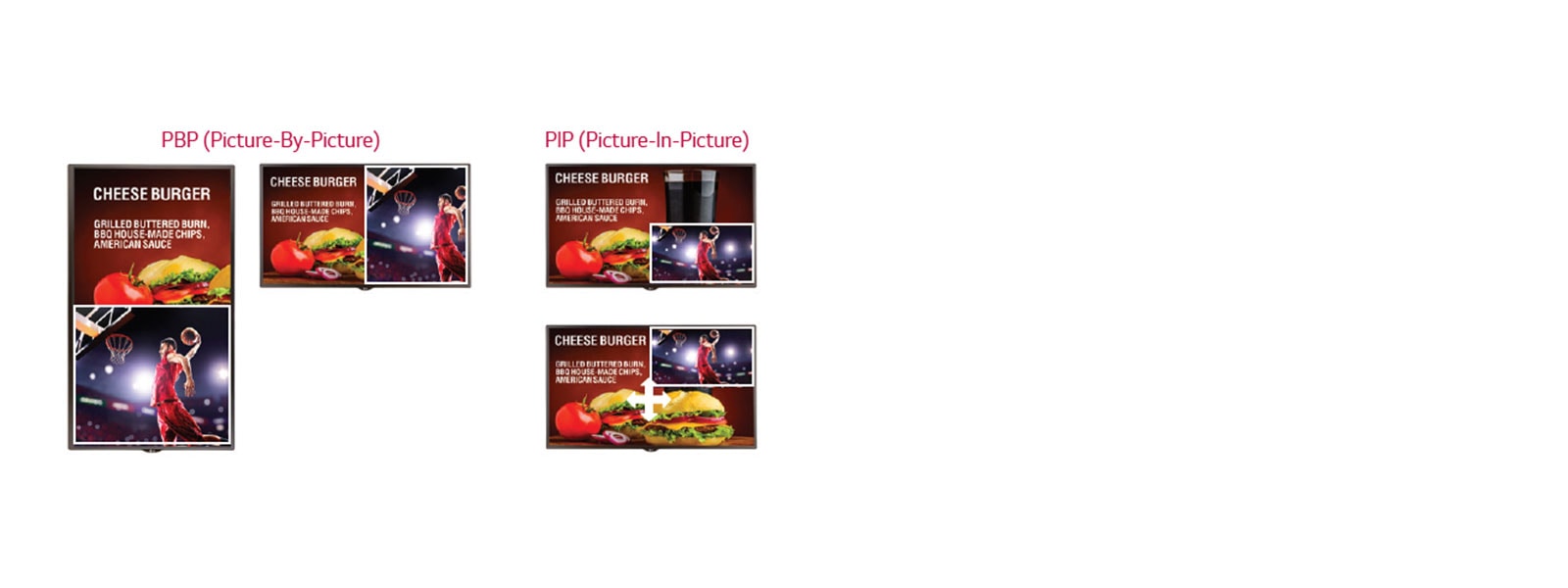 Picture by picture/Picture in picture<br>1