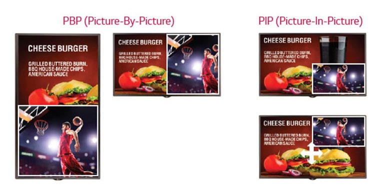 Picture by picture/Picture in picture<br>2