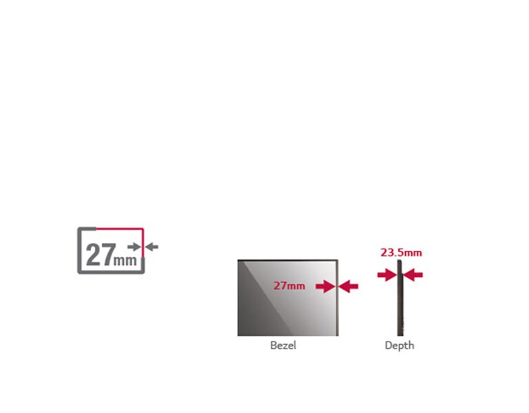 Multi-Touch con bisel delgado<br>2