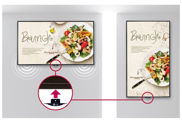 Logotipo extraíble y parlante integrado<br>2