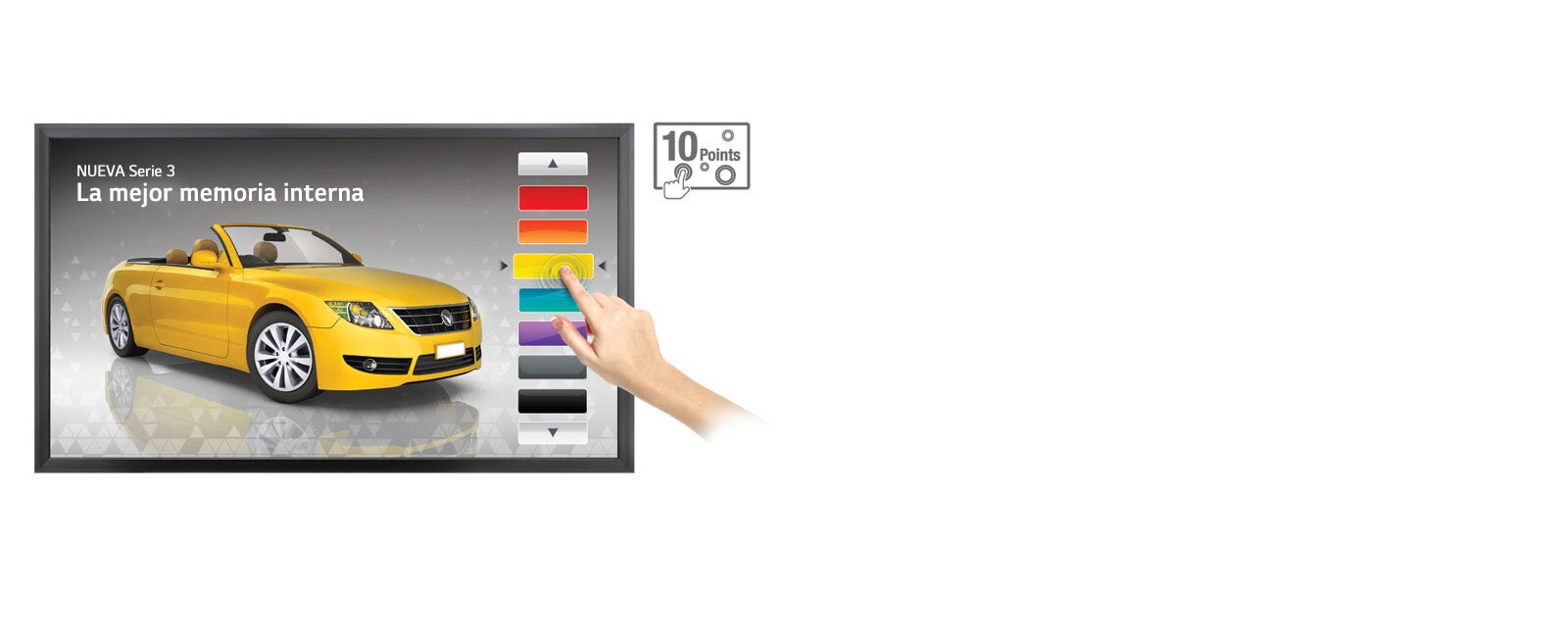 Toque interactivo incorporado<br>1