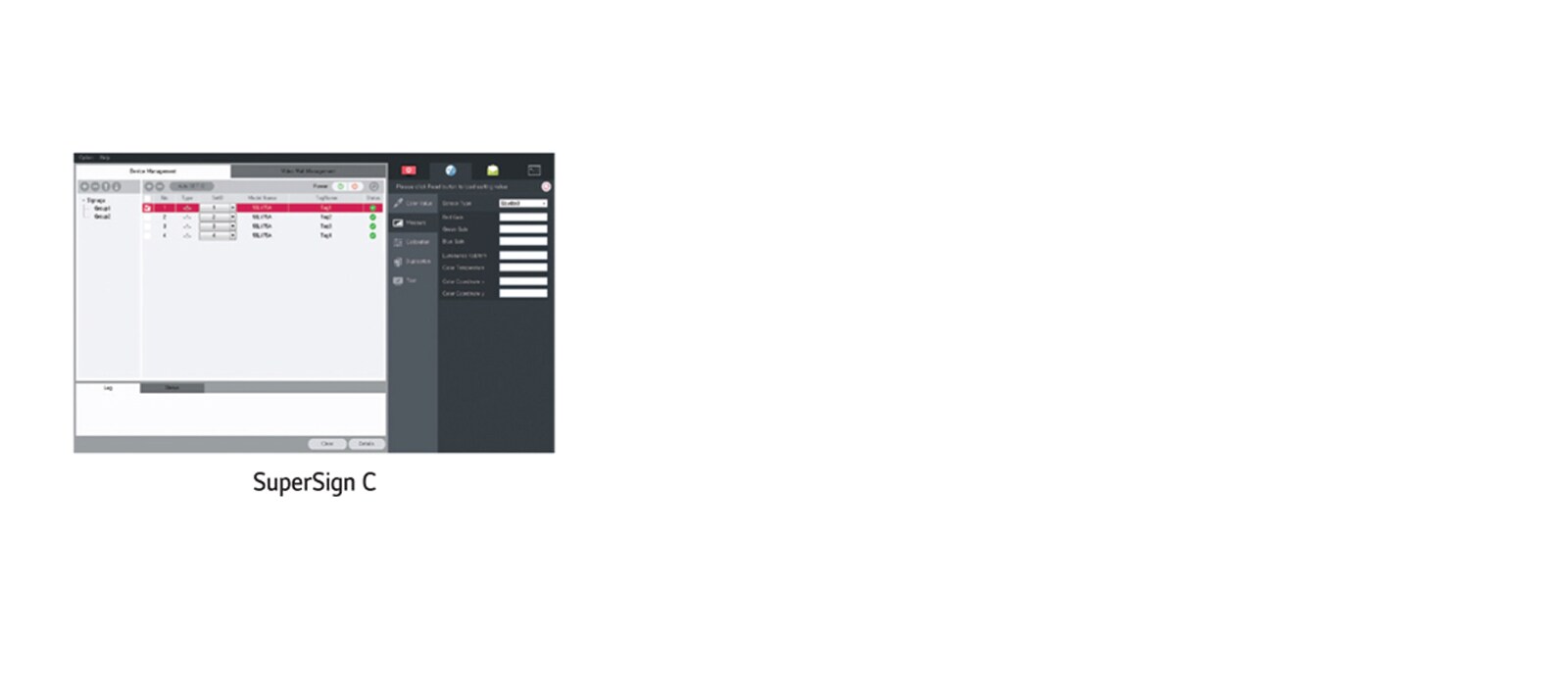 Supersign C controla remotamente los monitores<br>1