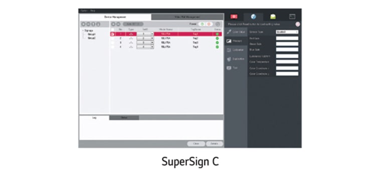 Supersign C controla remotamente los monitores<br>2