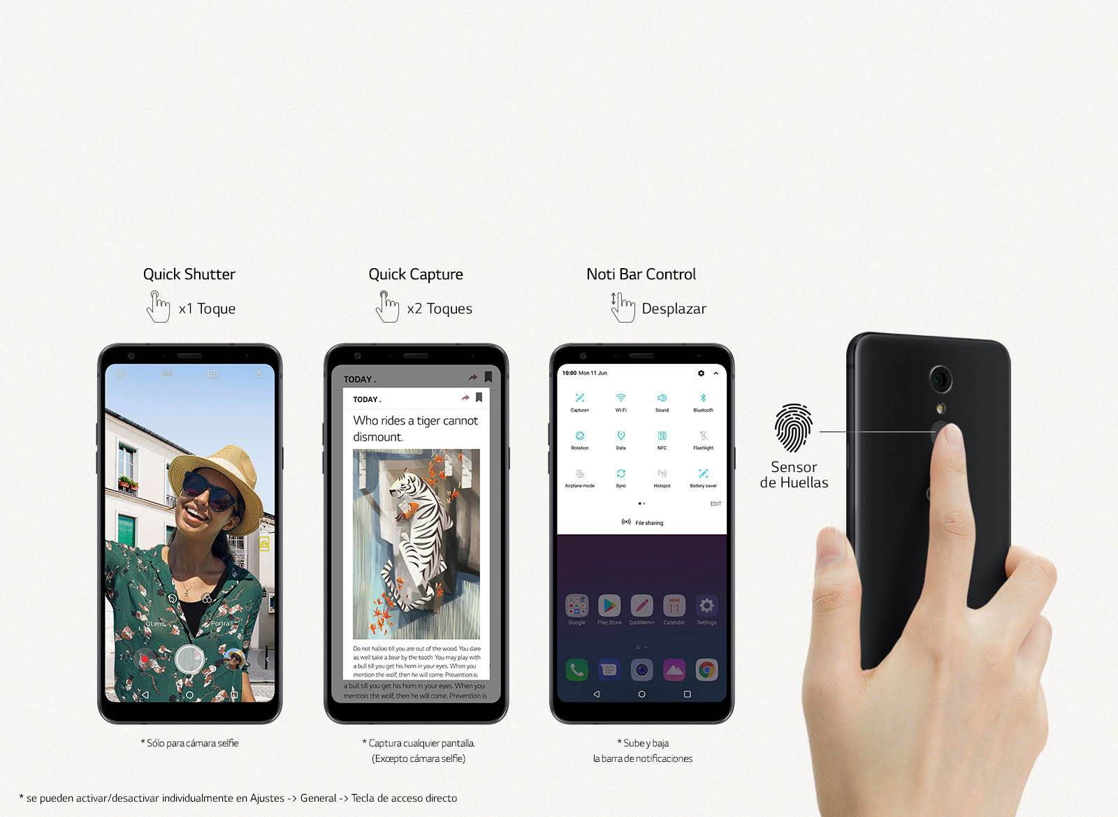 Sensor de huellas dactilares<br>1