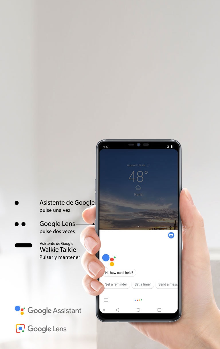 Botón Asistente de Google<br>2