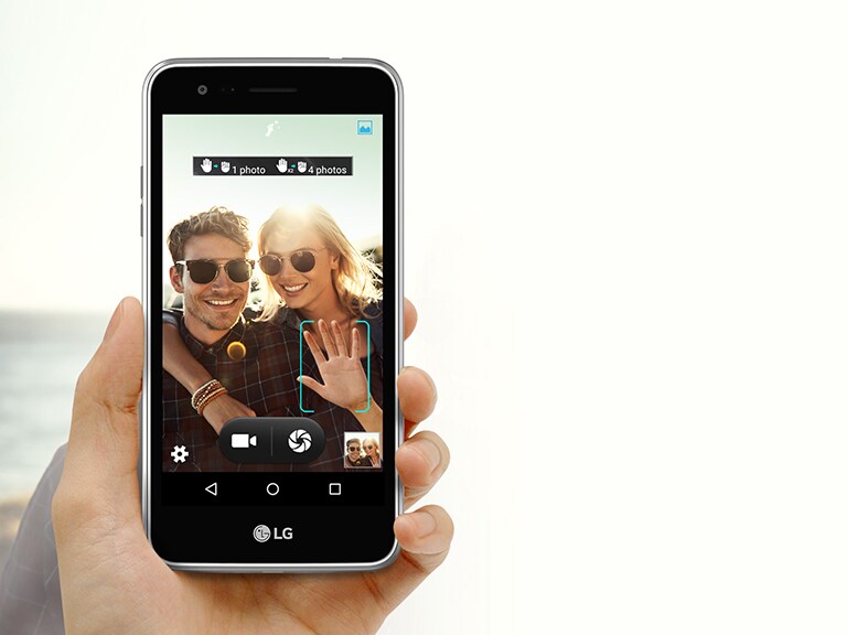 Cámara selfie de 2MP con auto disparo