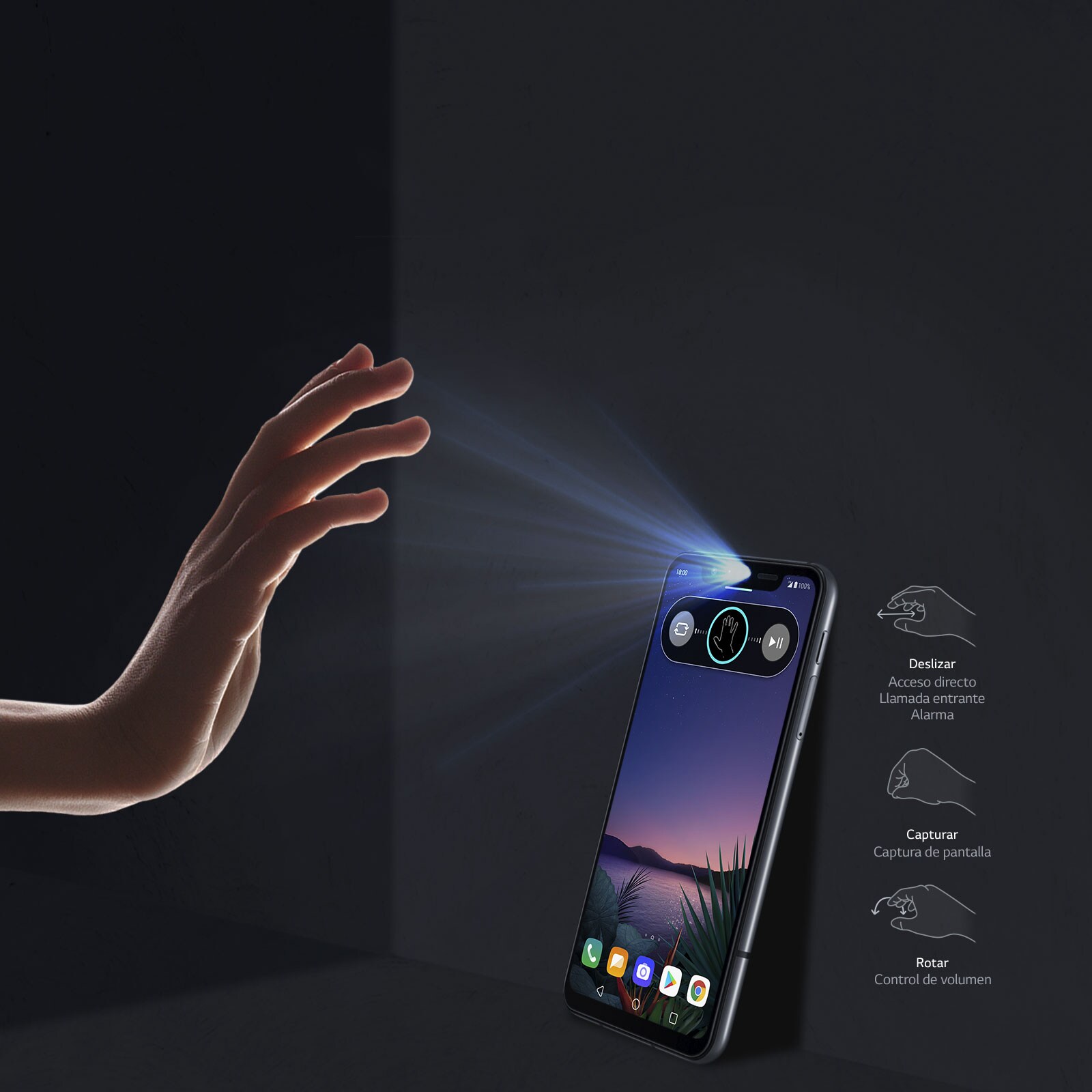 Control de pantalla sin tocar<br>1