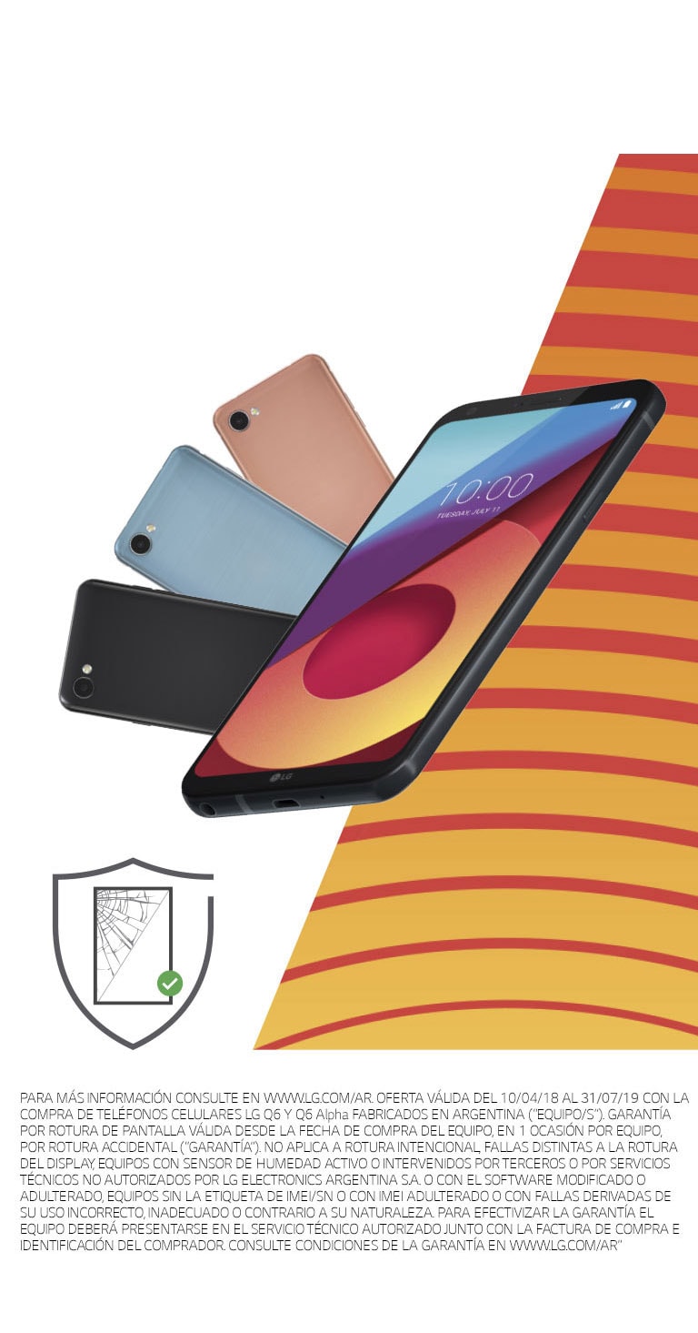 1 Año de Garantía<br>por rotura de pantalla2