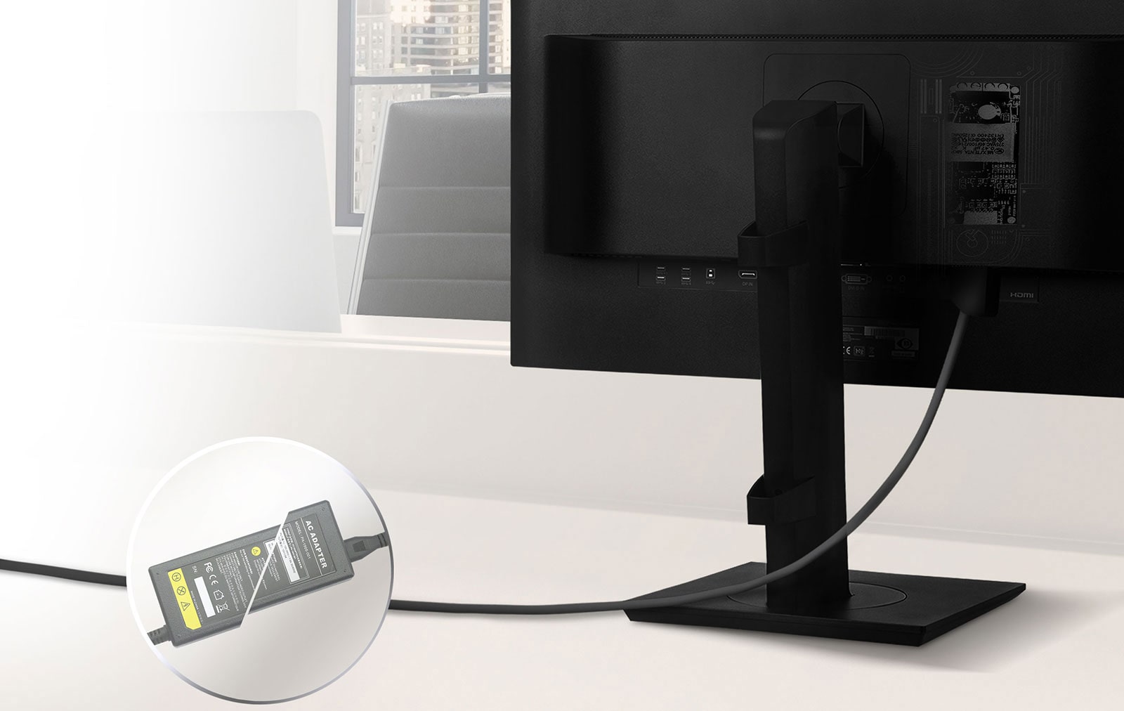 Alimentación integrada, para espacios de trabajo1