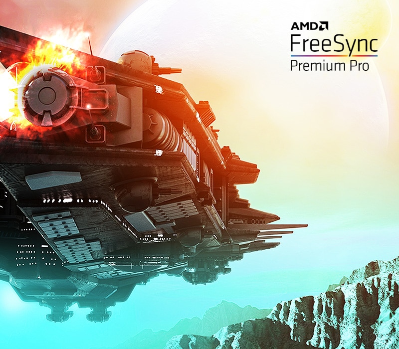 Es una imagen de una nave espacial. La mitad de la imagen en menjor calidad que la otra parte.