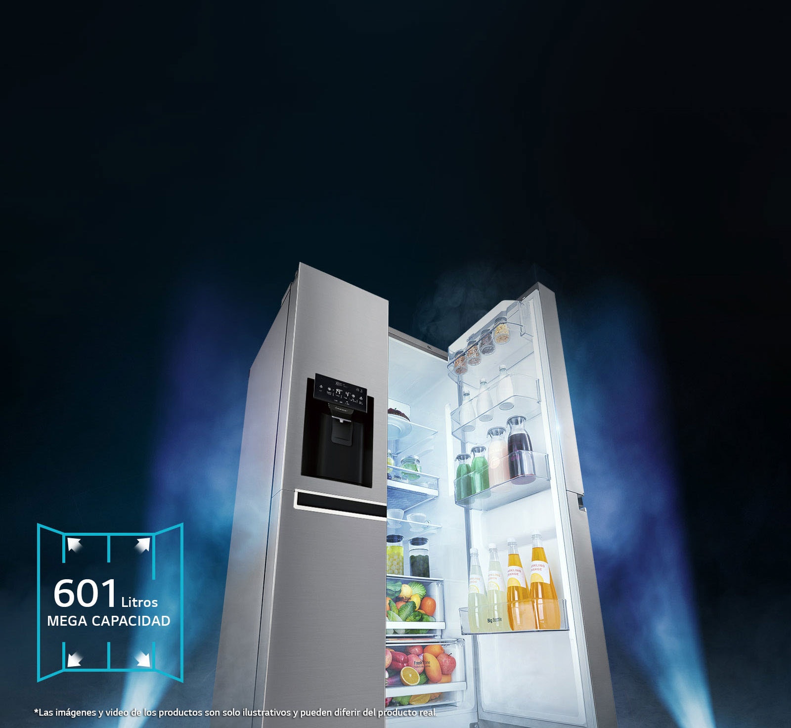 Fácil Acceso a Mega Capacidad de 601 Litros<br>3