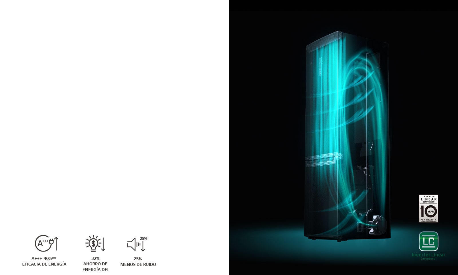 Garantía de 10 años en Linear Compressor