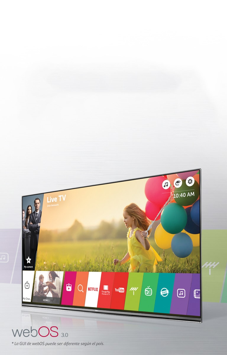 webOS 3.0<sup>1</sup>2