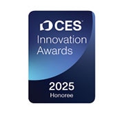 CES Innovation Awards badge with a 2025 Honoree citation.