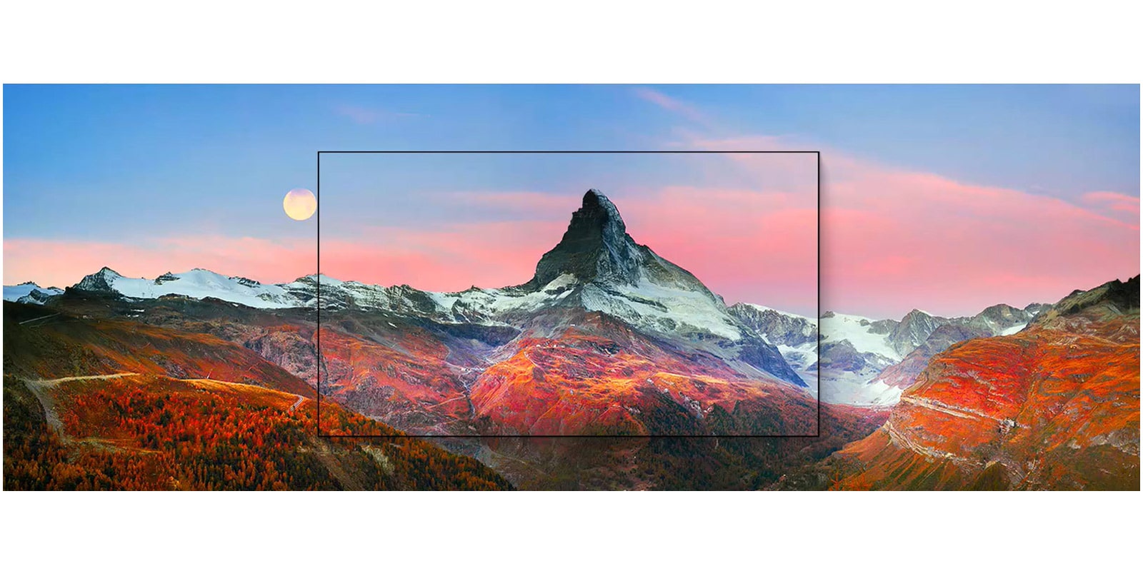 Un fotograma que captura el paisaje de una montaña magnífica (reproducir el video)