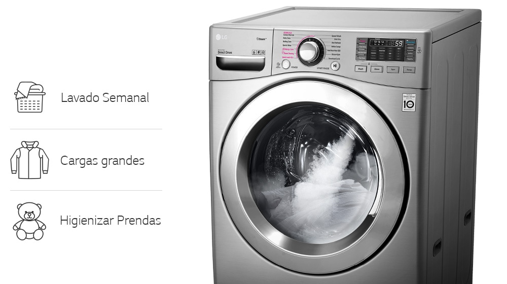 Grandes cargas con TrueSteam™<br>1