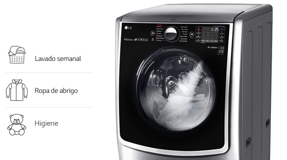 Gran carga con TrueSteam™<br>1