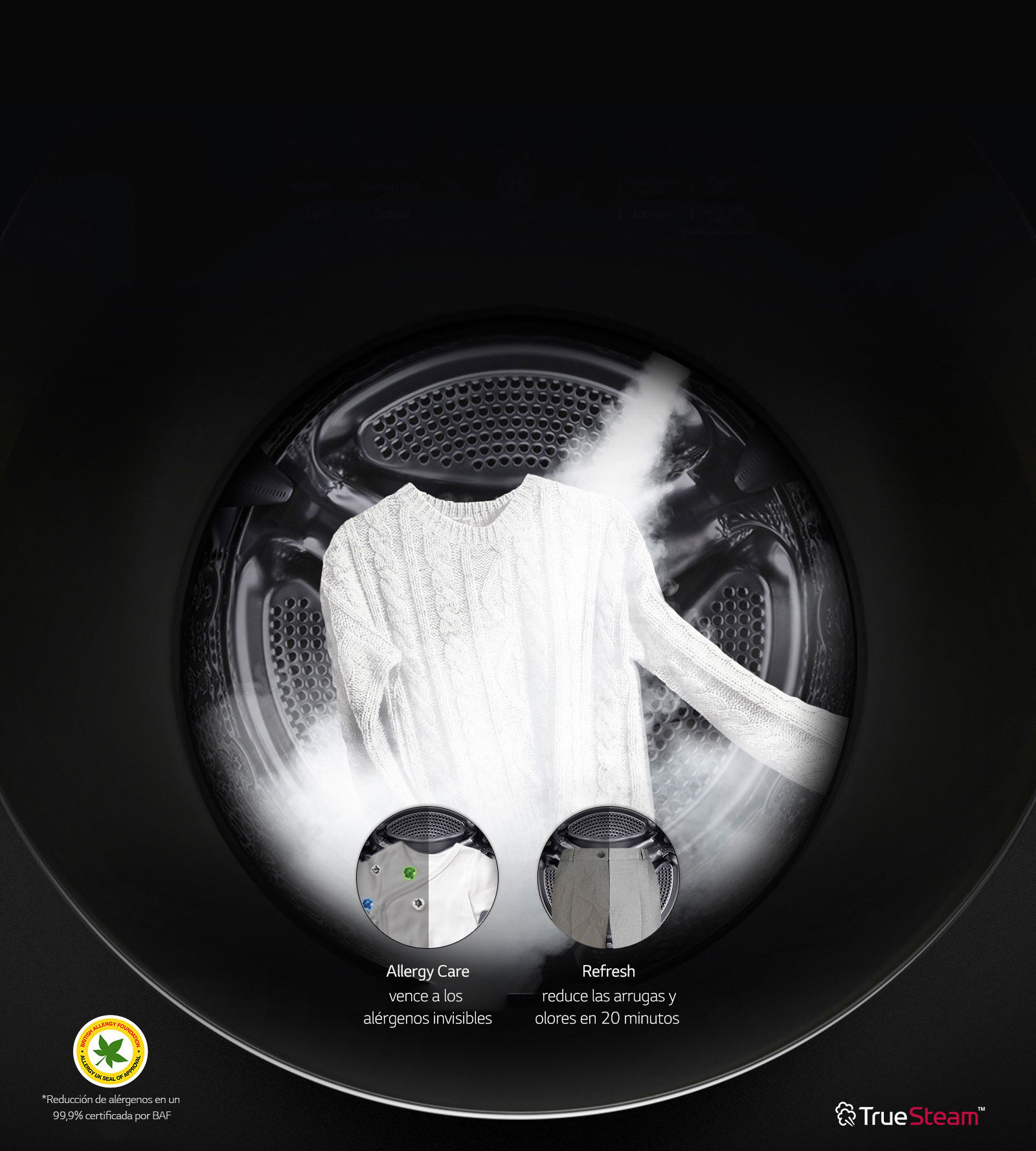 Reduce los alérgenos en un 99,9% <br>3