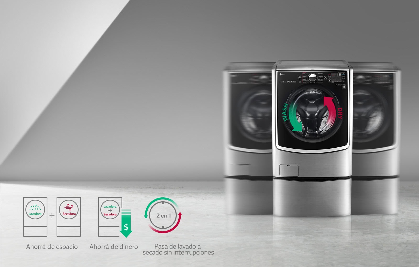 Lavarropas y secarropas en uno <br>1