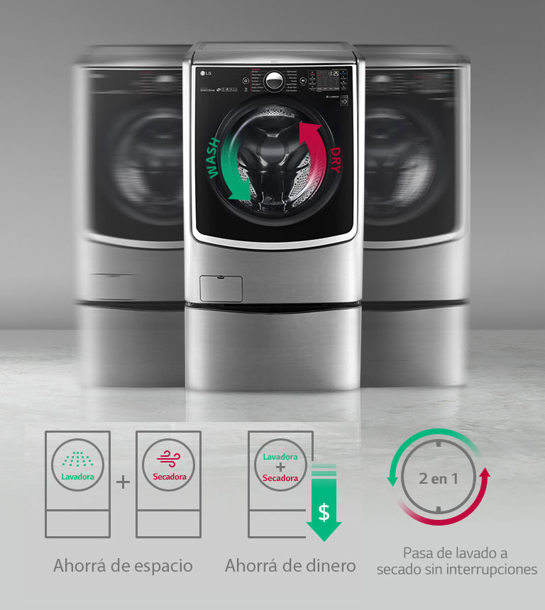 Lavarropas y secarropas en uno <br>2