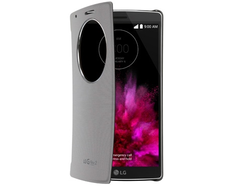 LG Funda Quickcircle 2 para proteger tu LG G Flex 2 - Color Plata, CCF-620, thumbnail 4