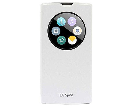 LG Funda Quickcircle 2 para proteger tu LG Spirit - Color Blanco, CCF-590 Blanco