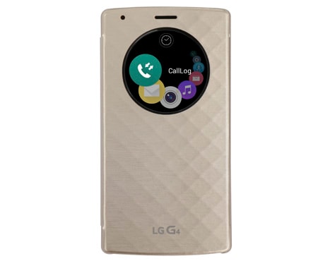 LG Funda Quickcircle 2 para proteger tu LG G4 - Color Oro, CFV-100 Oro, thumbnail 0