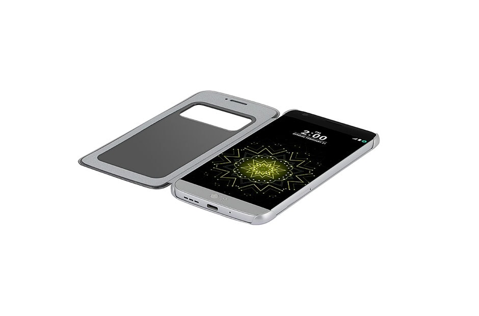 LG Funda G5 Quick Cover - Plata, CFV-160, thumbnail 6