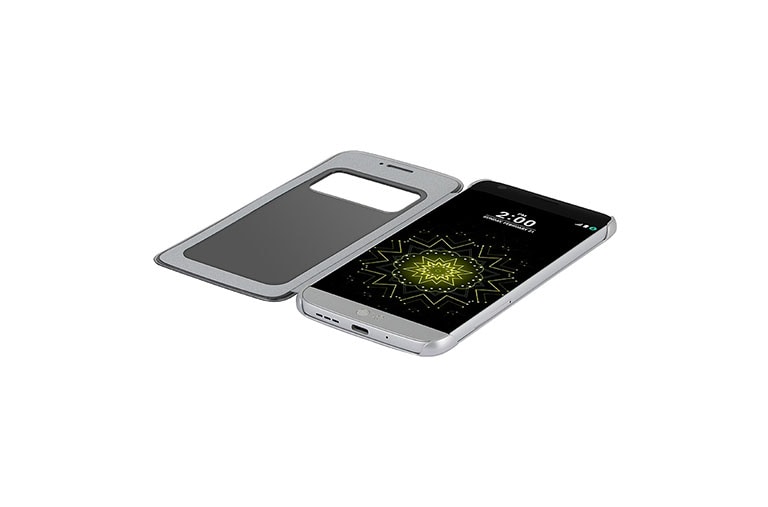 LG Funda G5 Quick Cover - Plata, CFV-160, thumbnail 6