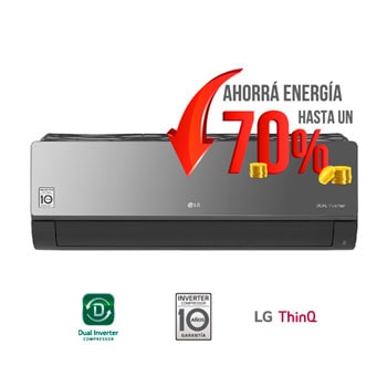 ARTCOOL, Aire Acondicionado Inverter ThinQ, Frío/Calor, 10 años de garantía en el compresor.1