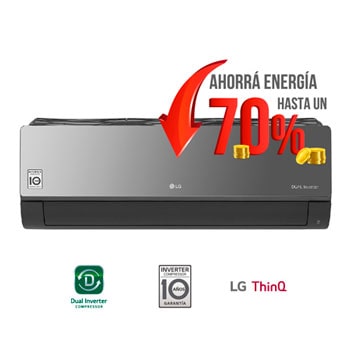 ARTCOOL, Aire Acondicionado Inverter ThinQ, Frío/Calor, 10 años de garantía en el compresor.1