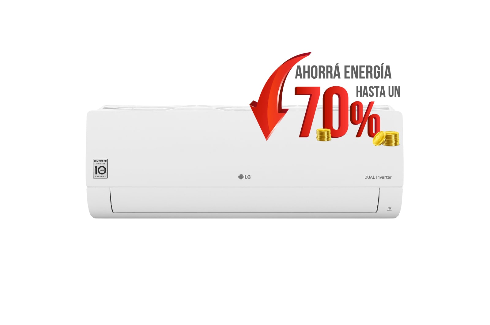 estudiar arpón Prima Aire Acondicionado Frío Calor LG | Tecnología Dual Inverter™