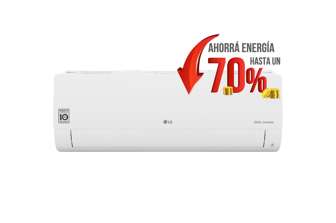 LG Aire Acondicionado Inverter DUALCOOL Frío/Calor 4500 Frigorías, S4-W18KL3AA