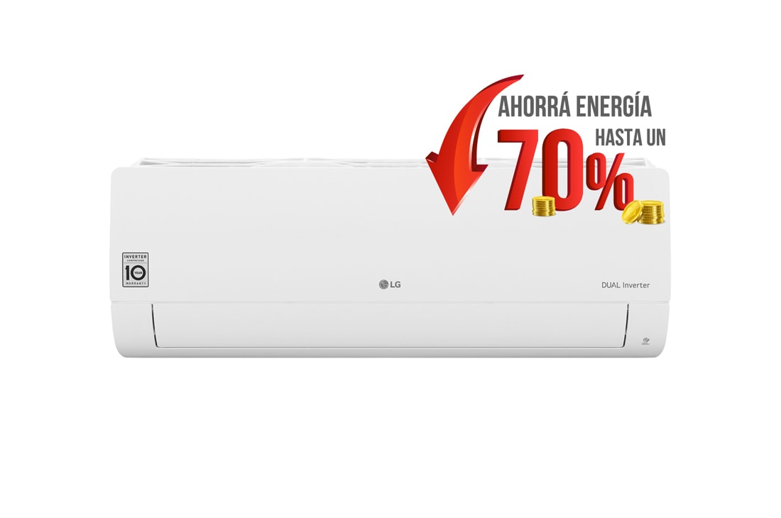 LG Aire Acondicionado Inverter DUALCOOL Frío/Calor 6448 W, S4-W24KE3A1