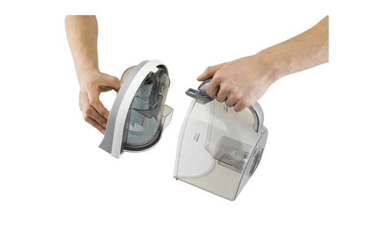 LG 2000 W de potencia, capacidad de polvo 1,2 l, Sistema Cyclone elíptico, sin bolsa. Nuevo sistema SANI PUNCH, V-C4920NRTY, thumbnail 4