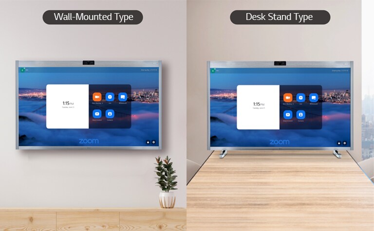 One:Quick Works comes with a Wall Mounted Type and Desk Stand Type for installation. 