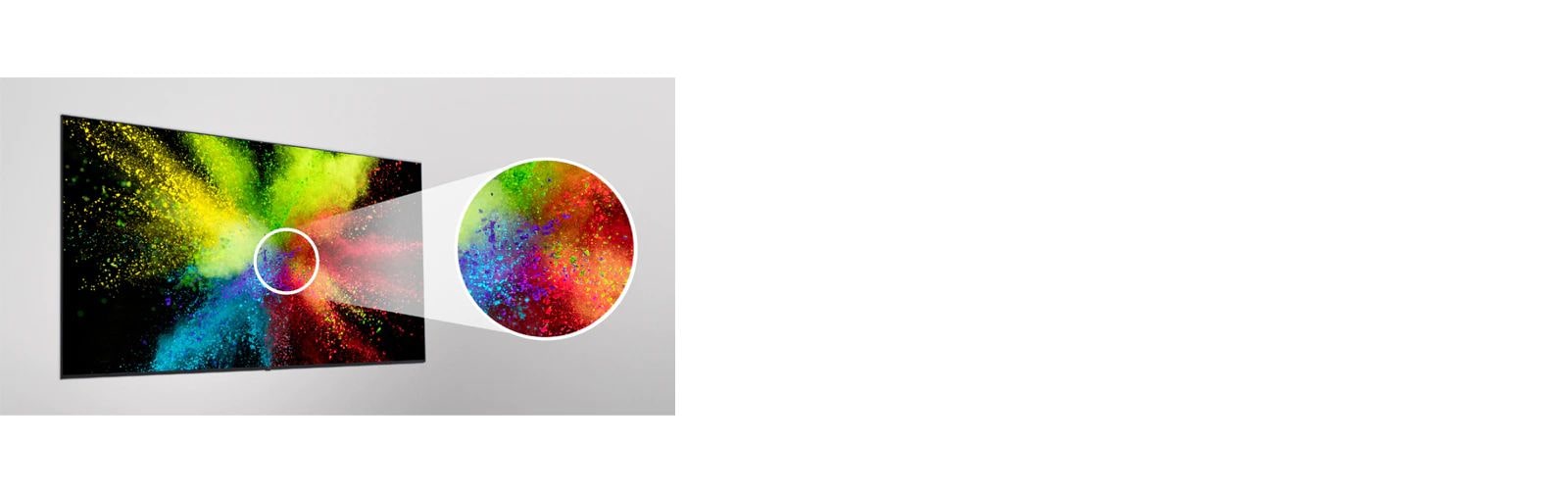 Presenta una calidad vívida e intensa, y magnifica el contenido en pantalla.