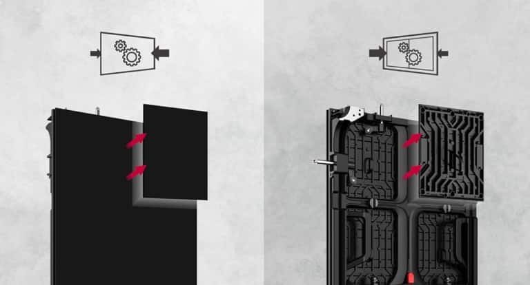 Capaz de instalación delantera o trasera según las necesidades del cliente.