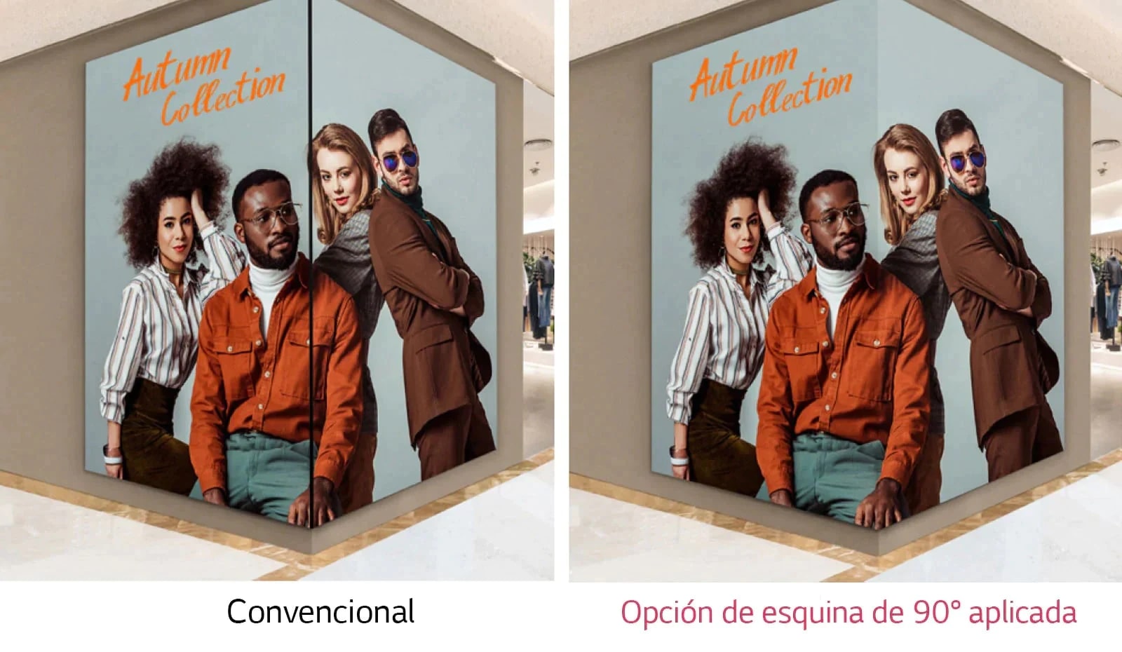 Diseño de Esquina Angular de 90° Disponible