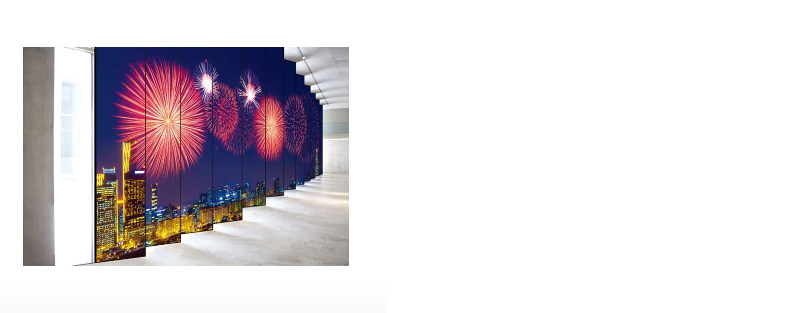 Escena de mosaico con vista inmersiva