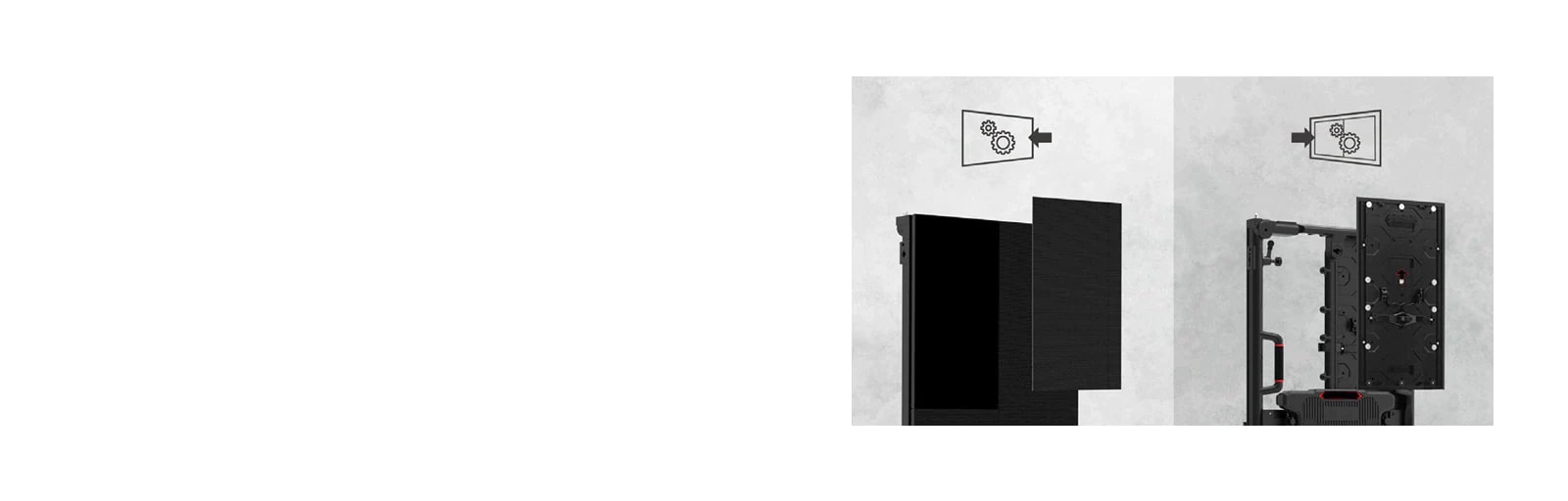 Accesibilidad para mantenimiento frontal o trasera