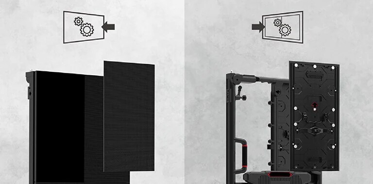 Accesibilidad para mantenimiento frontal o trasera
