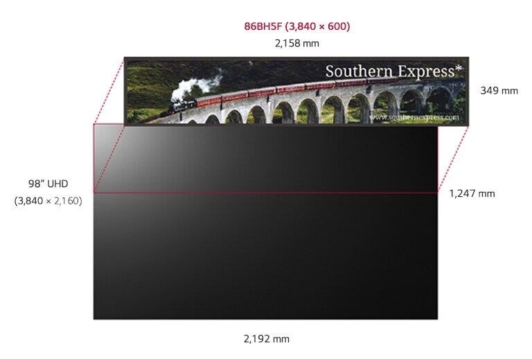 Resolución Ultra HD (3,840 x 600)