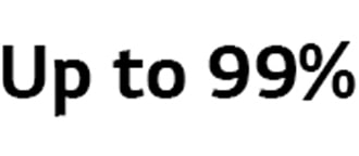 Up to 99%